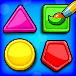Symbol von Farben Lernen: Malspiele